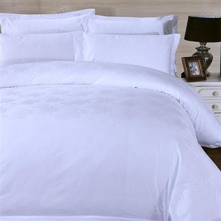 莎曼丽 酒店提花三四件套 宾馆民宿床上用品 玫瑰花34被套床单
