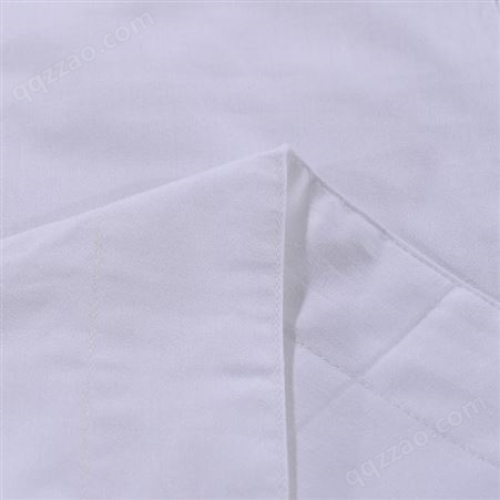 宾馆酒店白色纯棉涤棉枕套 单品布草 贡缎床上用品