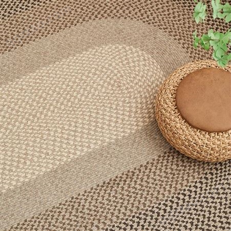 羊毛编织地毯客厅沙发茶几垫日式侘寂风卧室北欧大面积耐脏地垫
