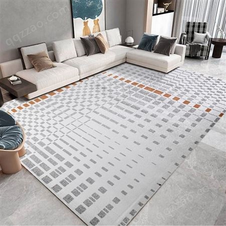 地毯客厅轻奢极简日式侘寂风北欧卧室沙发茶几毯简约现代家用地垫